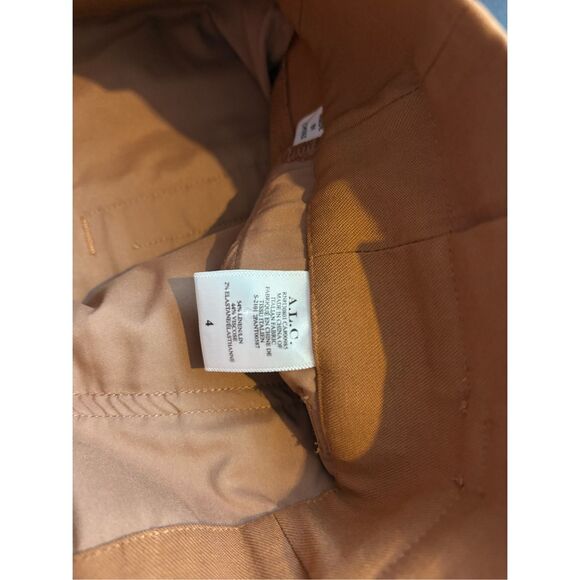 A.L.C Davis High-waist Belted Pants In Deep Amber size 4 - Picture 7 of 8